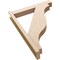 Ekena Millwork 6-in W x 34-in D x 46-in H Funston Block Rough Cedar Woodgrain TimberThane Outlooker, Primed Tan OUTUR060X34X46FST44RCPR - alternate 5
